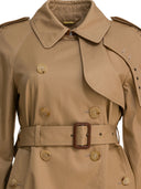 Chloé Short Cotton Gabardine Trench Coat