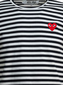 Comme Des Garçons Play Cotton Crewneck T Shirt