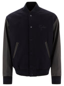 Golden Goose Blouson Bomber En Laine Et Cuir