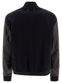 Golden Goose Blouson Bomber En Laine Et Cuir