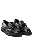 Halmanera glanzende leren loafers