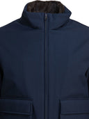 Herno Melange Effect Bomber Jacket