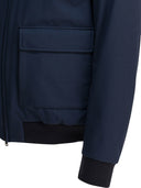 Herno Melange Effect Bomber Jacket