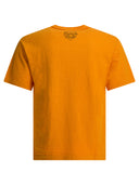 Door de mens gemaakt T-shirt met ronde hals en print