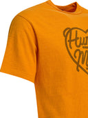 Door de mens gemaakt T-shirt met ronde hals en print