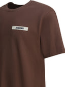 Jacquemus T Shirt With Gros Grain Logo