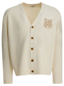 Maison Kitsuné Fox Head Intarsia Merino Cardigan