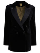 Max Mara Double Breasted Velvet Blazer