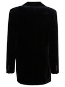 Max Mara Double Breasted Velvet Blazer