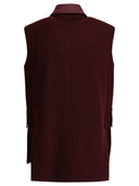 Max Mara Sleeveless Jacket In Wool And Alpaca