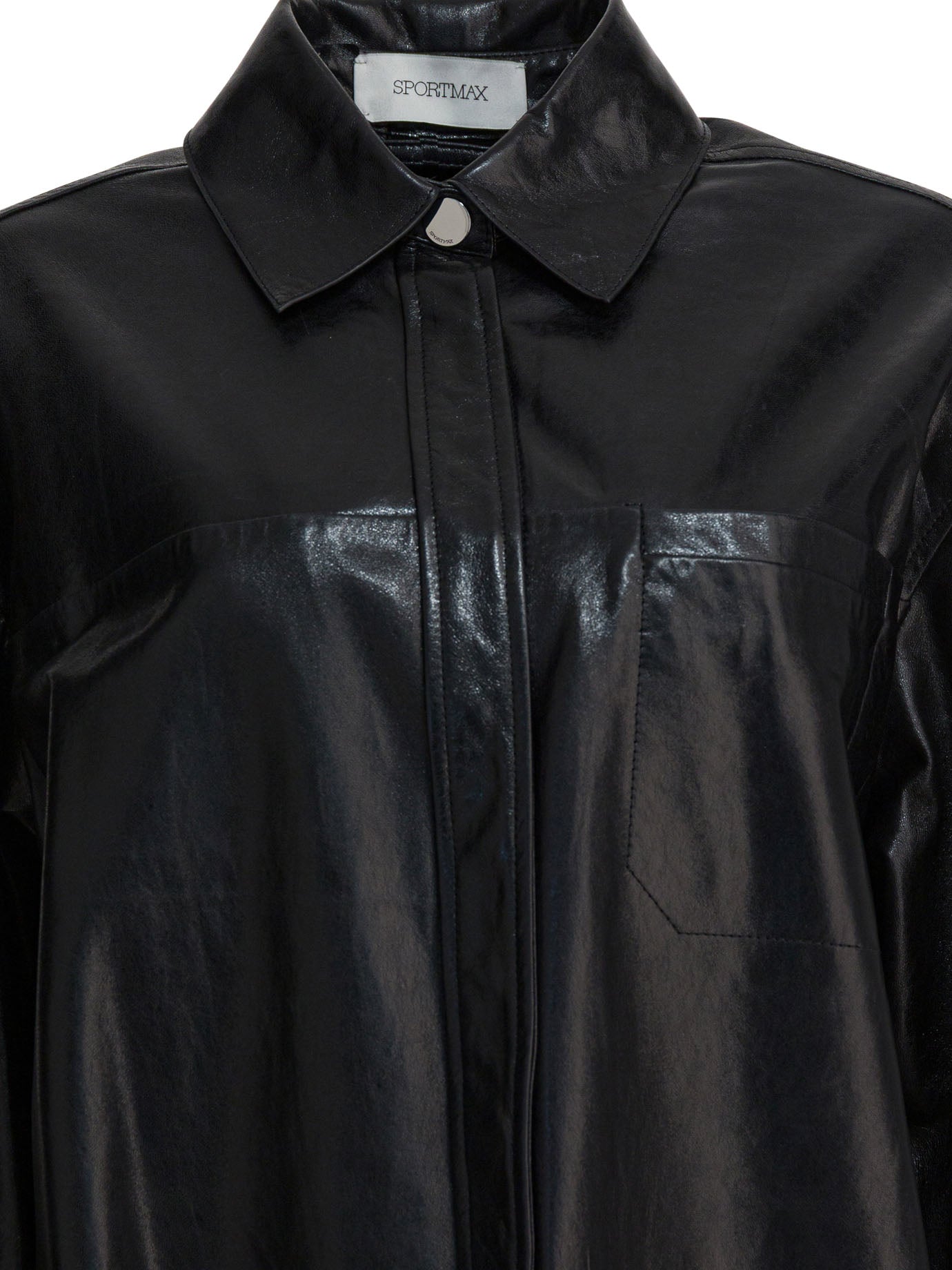 Max Mara Sportmax Leather Shirt