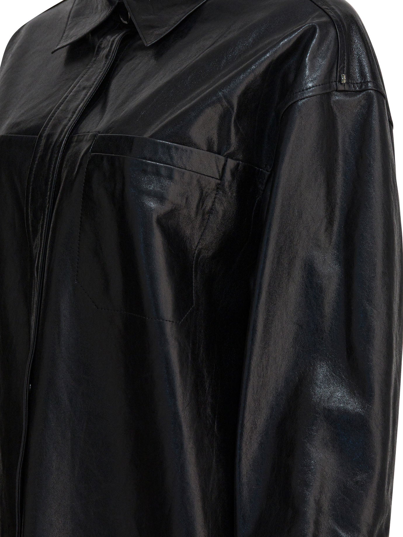 Max Mara Sportmax Leather Shirt