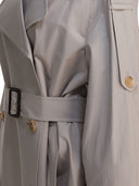 Max Mara The Cube Double Breasted Cotton Twill Trench Coat