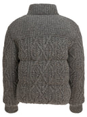 Moncler Grenoble Wool Tweed "Ellesmere" Down Jacket