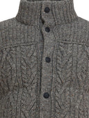 Moncler Grenoble Wool Tweed "Ellesmere" Down Jacket