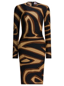 Pucci midi-jurk met Labirinto-print