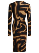 Pucci midi-jurk met Labirinto-print