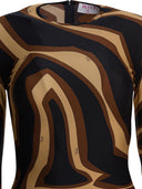 Pucci midi-jurk met Labirinto-print