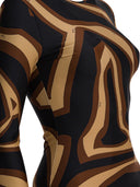 Pucci midi-jurk met Labirinto-print