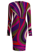 Vestido midi con estampado Iride de Pucci