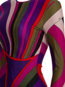 Vestido midi con estampado Iride de Pucci