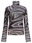 Pucci Labirinto Print Tulle T Shirt