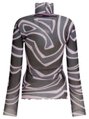 Pucci Labirinto Print Tulle T Shirt