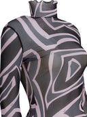 Pucci Labirinto Print Tulle T Shirt