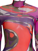 Pucci Orchidee Print Tulle T Shirt