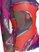 Pucci Orchidee Print Tulle T Shirt