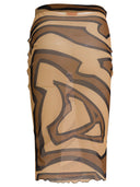 Pucci Labyrinth Print Midi Skirt