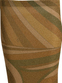 Pucci midi-rok met irisprint