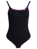 Pucci - Maillot de bain une pièce avec bords imprimés