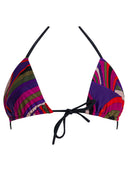 Pucci driehoekige bikinitop met iriserende print