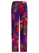 Pucci cargobroek met orchideeprint