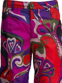 Pucci cargobroek met orchideeprint