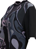 Pucci katoen en zijde T-shirt met ronde hals en print