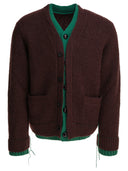 Cardigan en laine mélangée Sacai