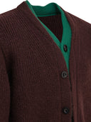 Cardigan en laine mélangée Sacai