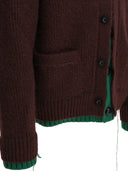 Cardigan en laine mélangée Sacai