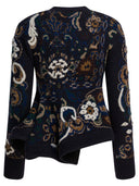 Sacai Floral Jacquard Knit Sweater