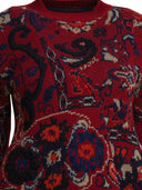 Sacai Floral Jacquard Knit Sweater