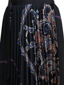 Sacai geplooide rok met paisleyprint