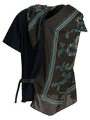 Sacai Cotton T Shirt With Paisley Print