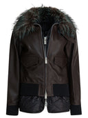 Chaqueta de cuero convertible Sacai