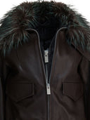 Chaqueta de cuero convertible Sacai