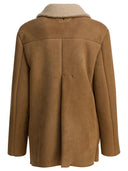 Salvatore Santoro Balzer Shearling Suede Leather Jacket