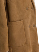 Salvatore Santoro Balzer Shearling Suede Leather Jacket