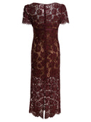 Self Portrait Floral Lace Midi Dress