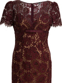 Self Portrait Floral Lace Midi Dress